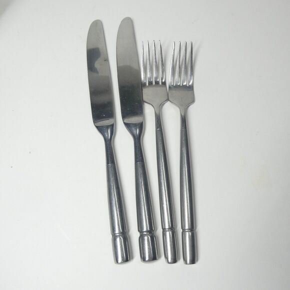 Oneida Dalton Stainless Flatware Lot 4pc Knives Forks - Picture 1 of 7